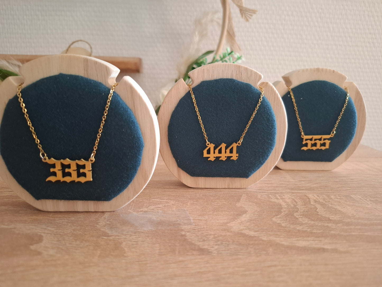 Collection Chiffres Angéliques - Acier inoxydable doré