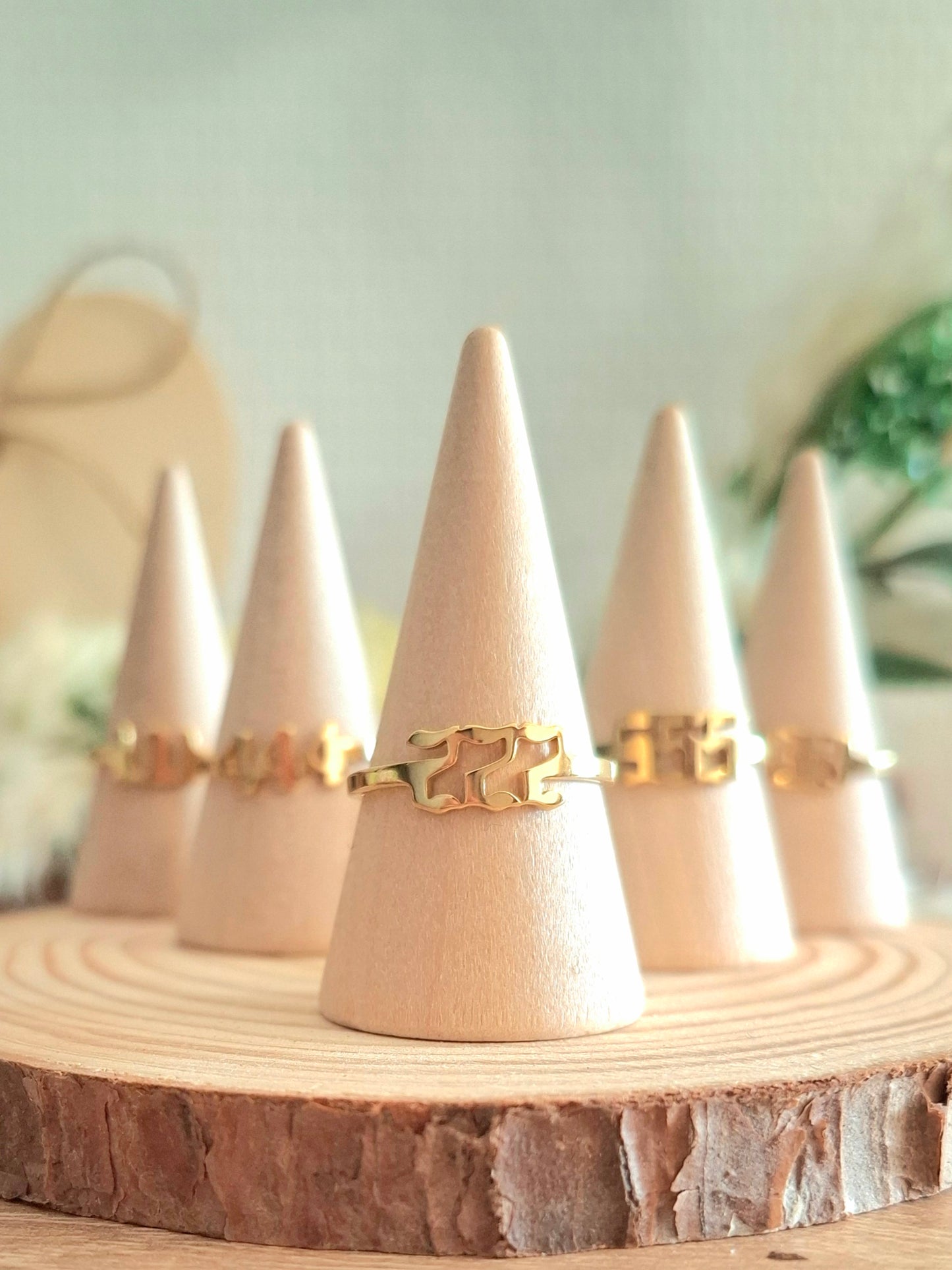 Collection Chiffres Angéliques - Acier inoxydable doré