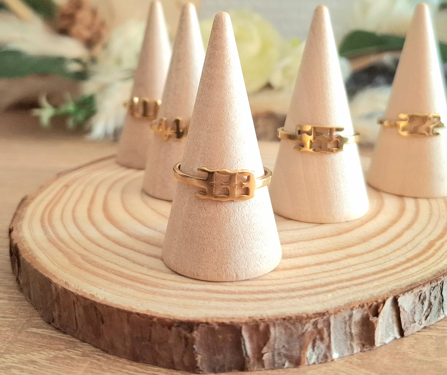 Collection Chiffres Angéliques - Acier inoxydable doré