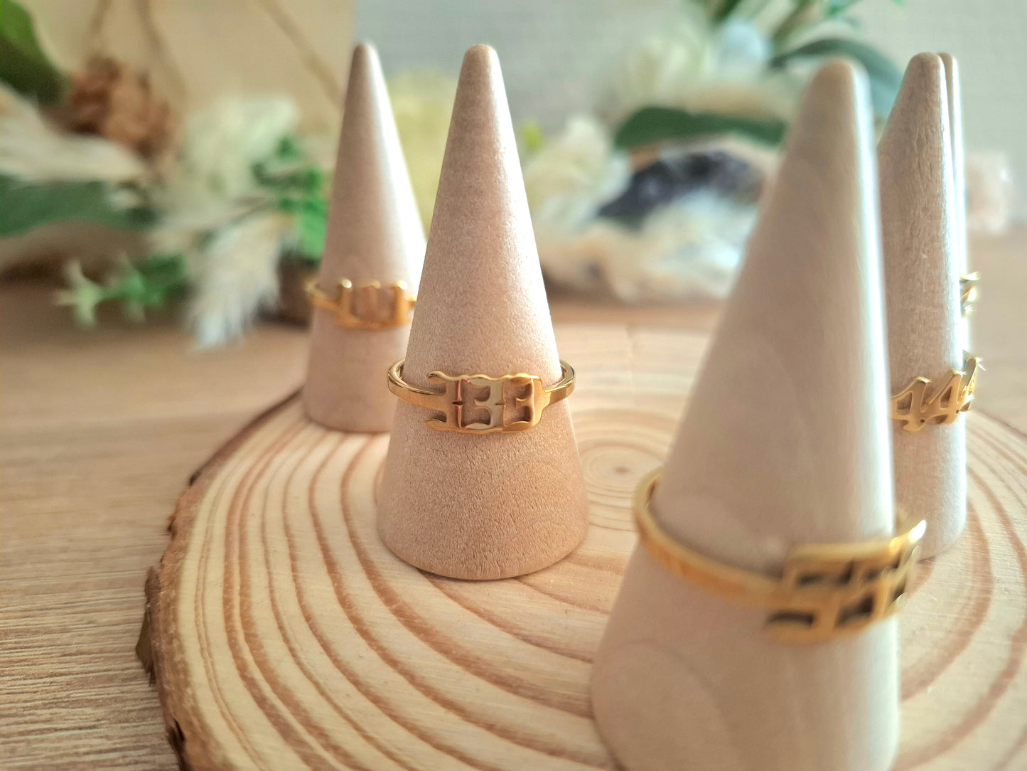 Collection Chiffres Angéliques - Acier inoxydable doré