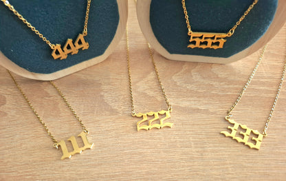 Collection Chiffres Angéliques - Acier inoxydable doré