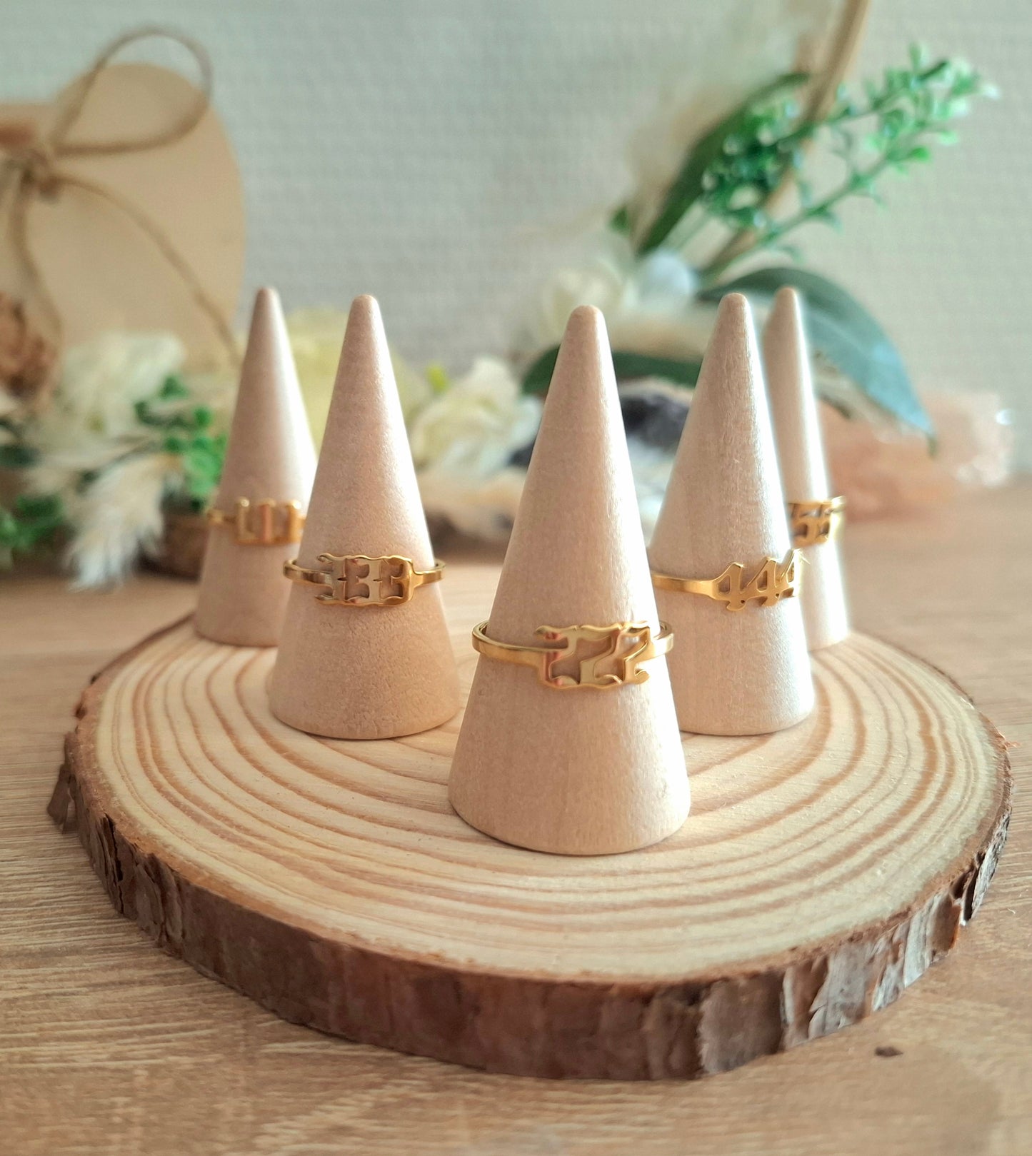 Collection Chiffres Angéliques - Acier inoxydable doré