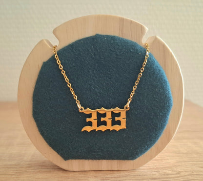 Collection Chiffres Angéliques - Acier inoxydable doré