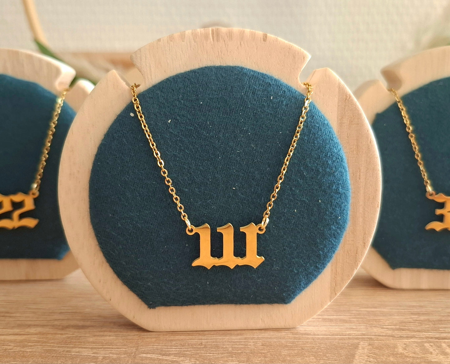 Collection Chiffres Angéliques - Acier inoxydable doré