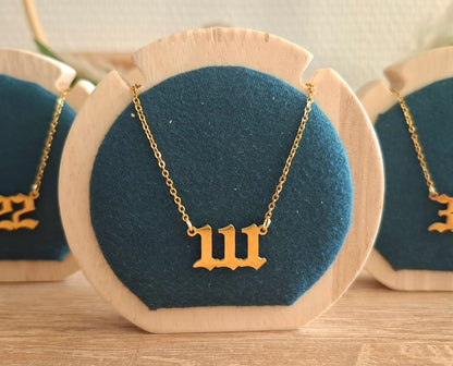 Collection Chiffres Angéliques - Acier inoxydable doré