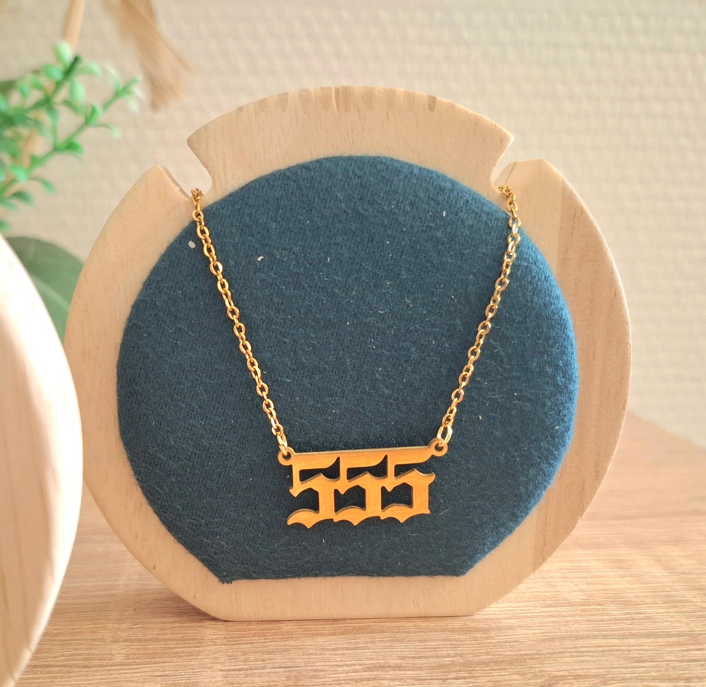 Collection Chiffres Angéliques - Acier inoxydable doré